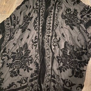 Urban Outfitters Floral Sheer Kimono